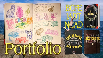 Animation Sketchbooks Portfolio Flip-Through (BCFE, IADT, NCAD & more)