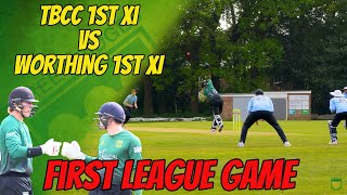 FIRST LEAGUE GAME | TBCC 1st XI vs Worthing 1st XI | Cricket Highlights screenshot 5