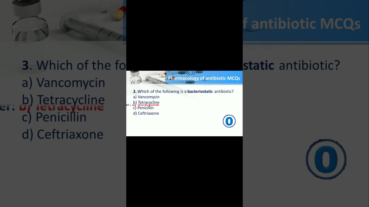 Antibiotics MCQs | Most Important Questions for Pharmacy & Medical Exams  