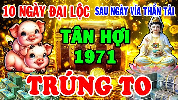 Thầy Tử Vi Tiết Lộ 10 Ngày Đại Lộc Tân Hợi 1971 Được Lộc Phật Ban Trúng Số 100 Tỷ Sau Vía Thần Tài