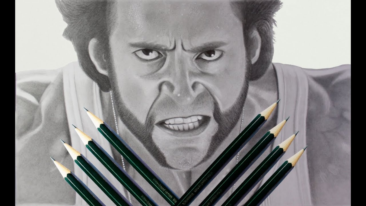 Wolverine Drawing Hugh Jackman | Bala Art - YouTube