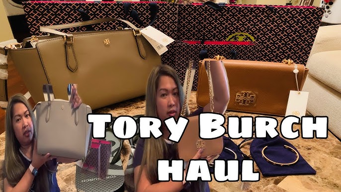 tory burch emerson mini top zip tote poetry of things allover I review I  unboxing 