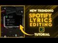 New trending  spotify card lyrics editing alight motion  alight motion tutorial tamil