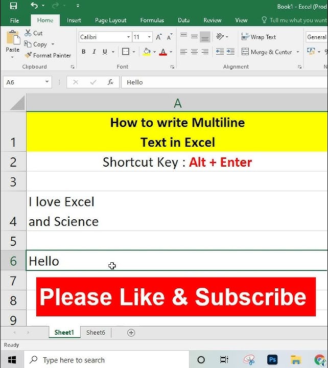 Quickly create new line in existing cell in excel insert new line in