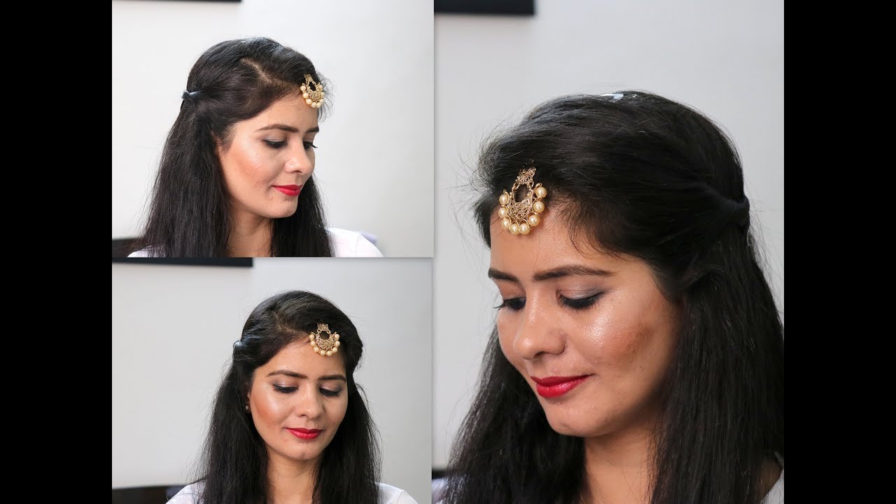 Hairstyles for Party | Karvachauth Hairstyle | Open Hair style - YouTube