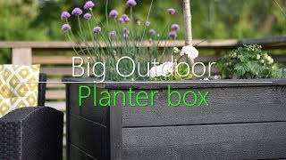 Building a big planter box for our garden. I made a couple two years ago and they are still in good condition. Very easy to do, and 