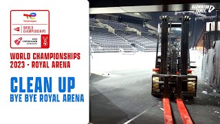 Clearing the arena at the World Championships 2023