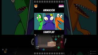 Rainbow Friends Animacion Vs Gameplay. Animación De
