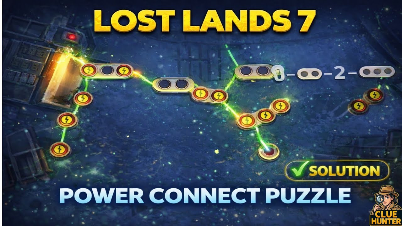 Lost Lands 7: Mini Game Puzzle Connect the Power Solution | Guide