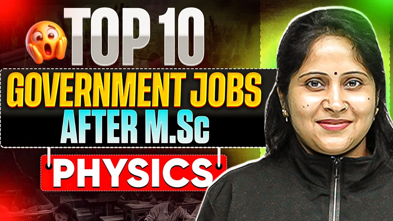 Top 10 Government Jobs After M.Sc Physics 🔥 High Salary Opportunities ...