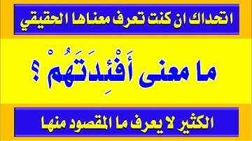 اقوى اسئلة دينية من القرآن واجابتها ومعانى كلمات لا تخطر على بالك من سورة الانعام الجزء الثامن
