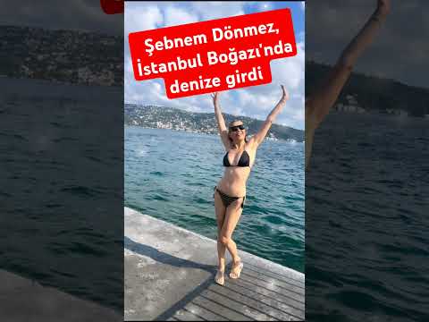Şebnem Dönmez, İstanbul Boğazı'nda denize girdi  #istanbul #deniz #viral