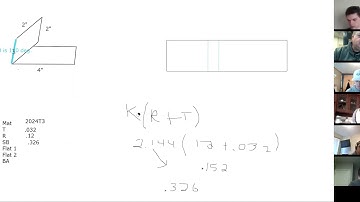 Aircraft sheet metal bend layout non 90 degree bend