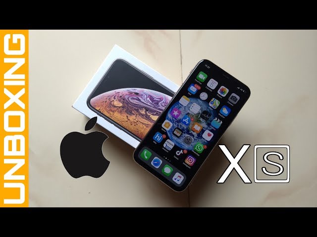 Apple iPhone Xs (64GB) (Gold) Unboxing & Overview