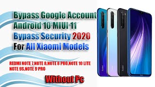 Boom!!! How To Bypass Any Xiaomi/Redmi Google Account Without Pc | MIUI 11 Security 2020