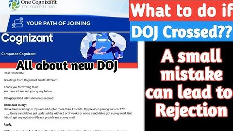 Latest Cognizant updates on revised offer letter