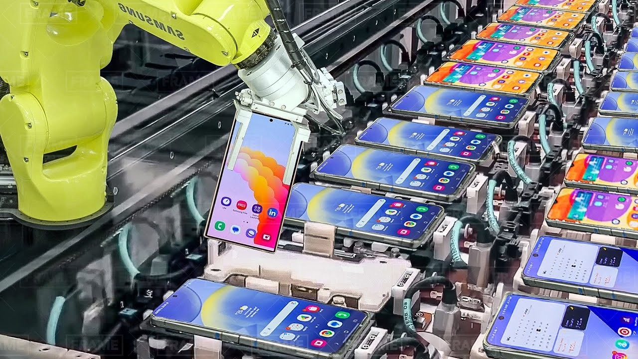 Inside Samsung’s Mega Factory – How Millions of Smartphones Are Built by Robots! 🤖📱