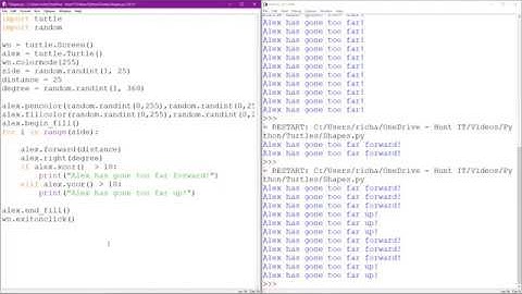 Python Turtles Part 5 - Detecting turtle