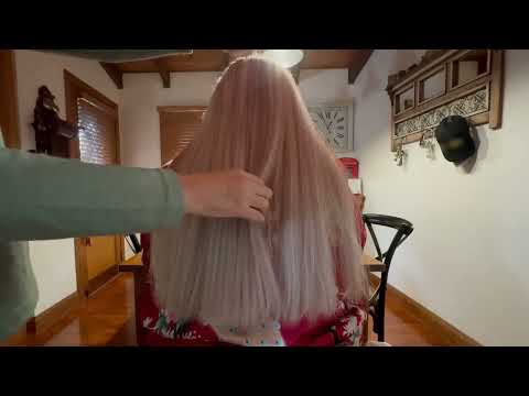 ASMR / Relaxing Hair Brushing and Pampering Part 1 (No Talking)