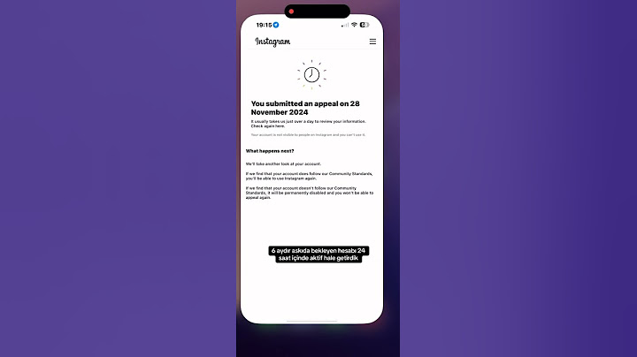 Hesabım askıya alındı sorunu #instagram