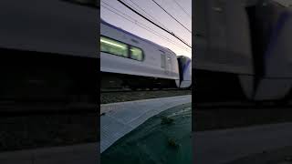 E353系通過後 313系分岐カーブへ