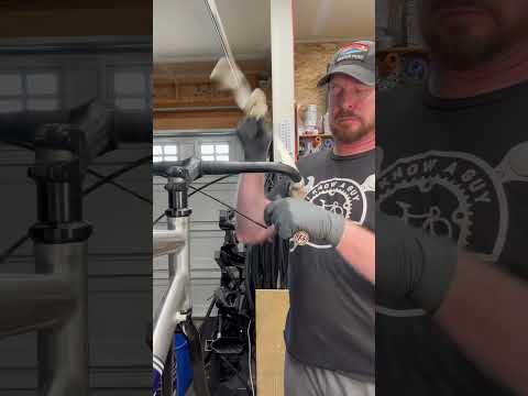 Removing Bicycle Bar Tape! #shorts #bike #tools
