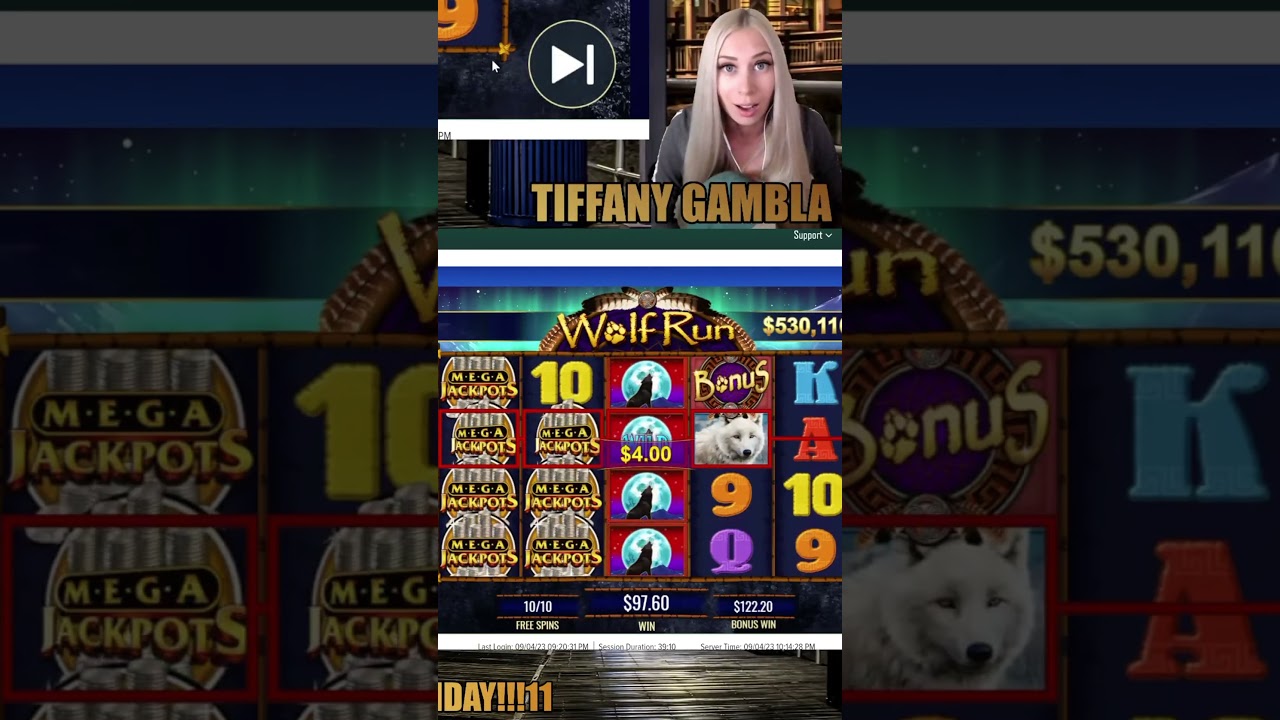 Tiffany hits on WOLf 🐺 Run 🏃‍♂️ slot on Caesars online casino 🎰