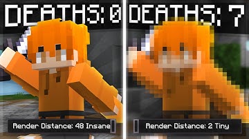 Bedwars, But When I Die I Lower My Render Distance... (Solo Bedwars)