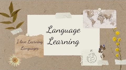 Language Learning PPT by a 9th STD Student