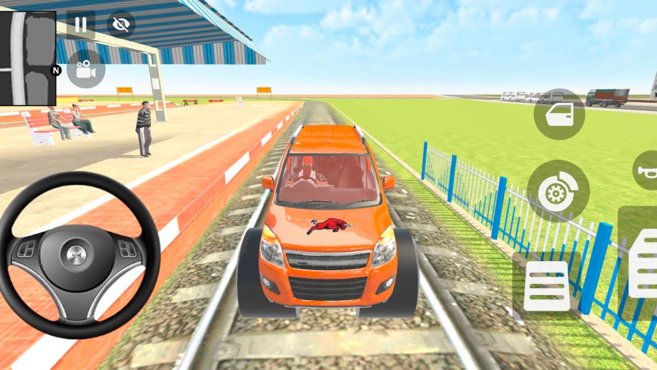 Modified police car 🚨 gangster line in indian street open world game for Android #gaming #games 