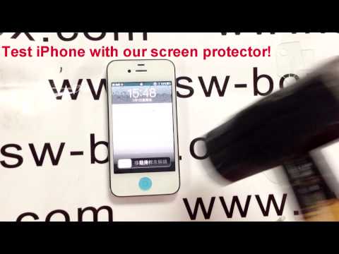 Anti-Shock ShatterProof Screen Protector Hammer Test