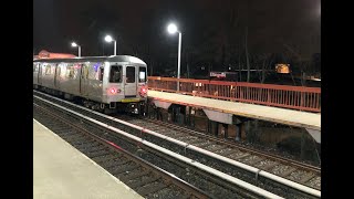 MTA: R44 Staten Island Railway Train Approaching Eltingville Station At Nighttime: (01/15/2021)