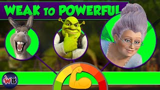 Shrek Characters: Weak to Powerful