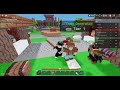 Playing Bedwars on roblox
