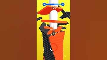 Stack Ball Level 166-167🥵 #stackball #games #shortsfeed #viral #shorts