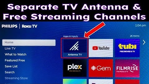 Roku TV - TV-antennekanalen scheiden van gratis streamingkanalen in uw live tv-gids EPG