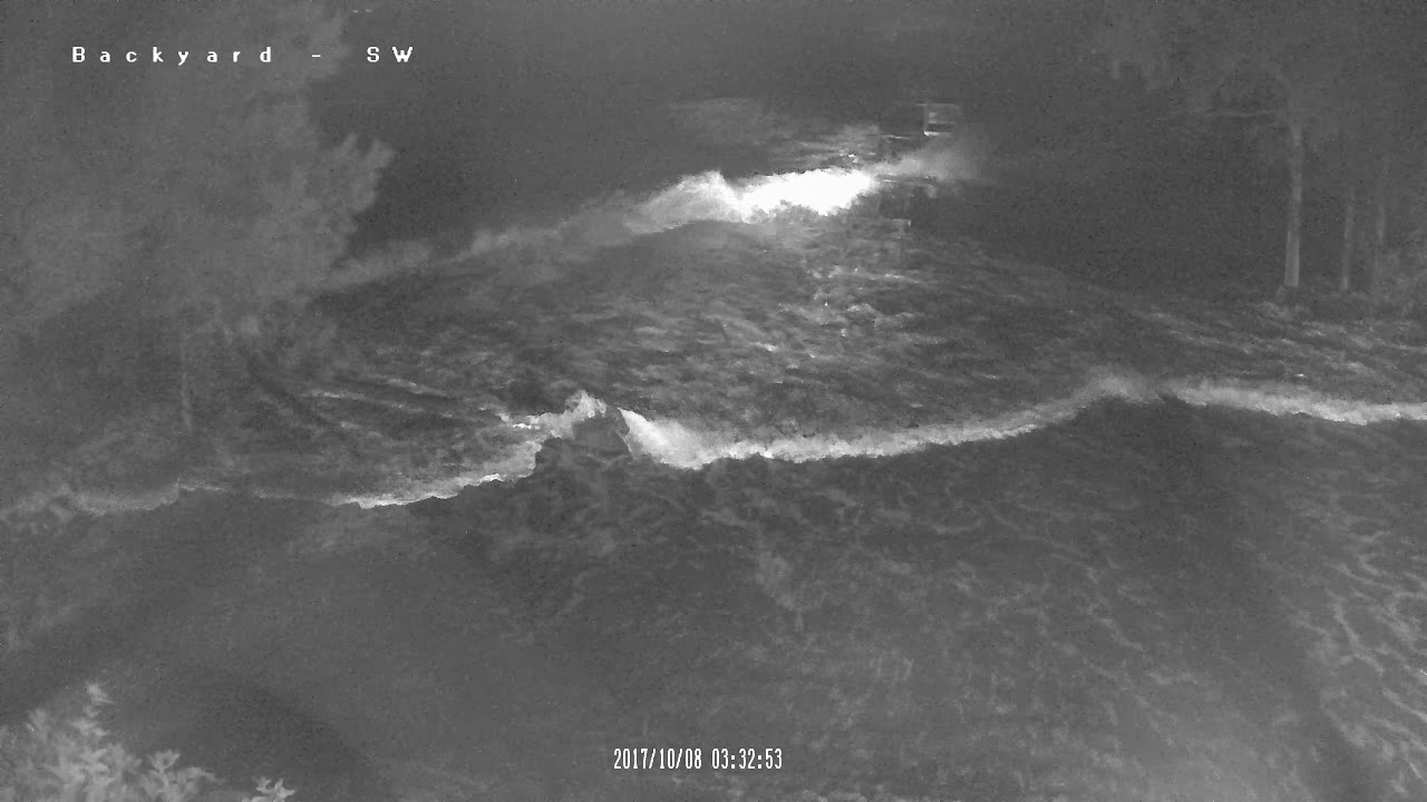 Hurricane Nate Storm Surge Mobile Bay (Fairhope, AL) 330 AM YouTube