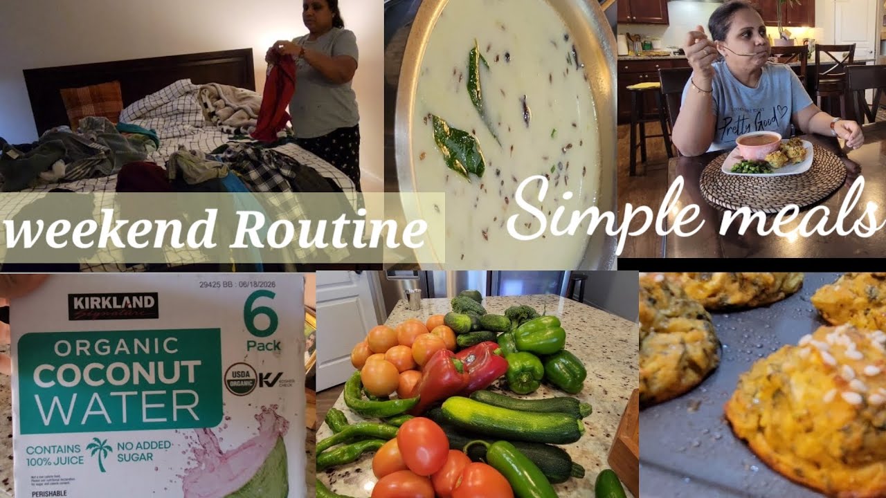 Weekend vlog| High Protein Baked Handvo+Rasam| White turmeric kadhi| Indian Grocery 