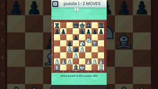 CHESS PUZZLE - 1 | Checkmate in two moves | Chess, Chess Strategy, Chess Game, Chess Puzzles screenshot 2