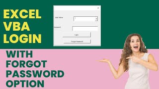 EXCEL VBA Login Userform With Forgot Password Feature | Data Entry |Protection | Mail