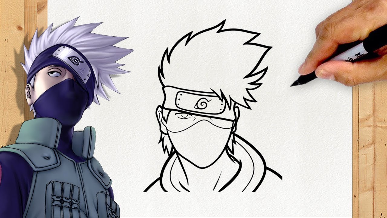 Maike do Desenho on X: #Kakashi ✌️👽 ✏️ Aprenda a desenhar esse e outros  personagens de anime com o melhor método de desenho do Brasil. Clica no  link aqui em baixo e