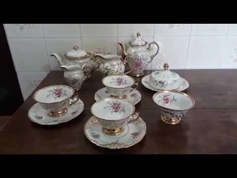 Delicado e completo jogo de chá em - EstiLu Antiquário