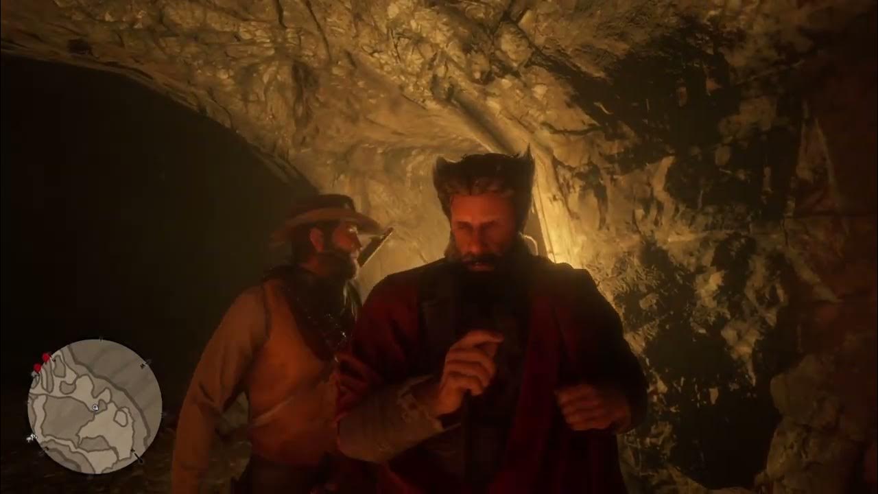 RDR2 Visiting The Devil Cave Hermit Up Close (GLITCH) Red Dead
