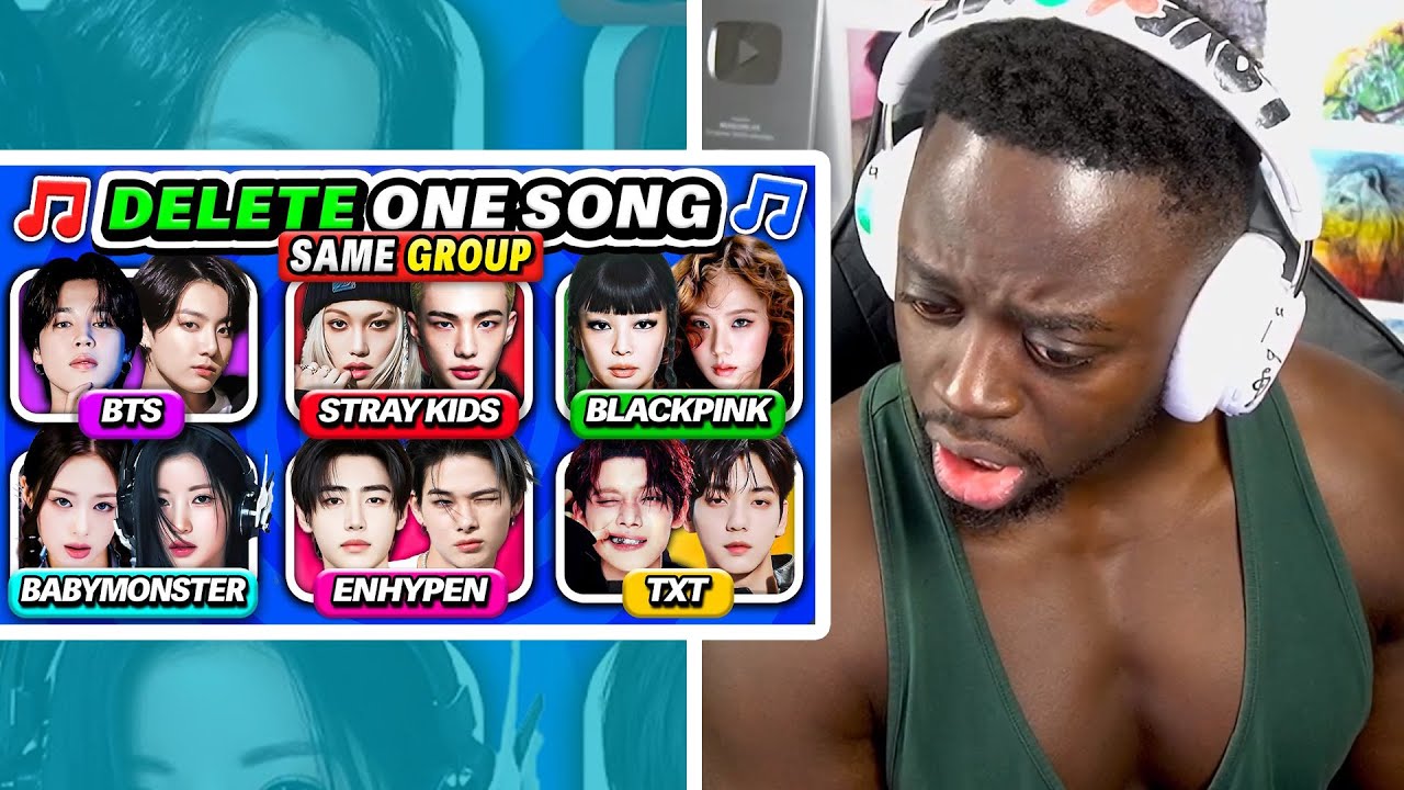 MUSALOVEL1FE Does DELETE ONE KPOP SONG: SAME GROUP EDITION 🎶 KPOP QUIZ 2025