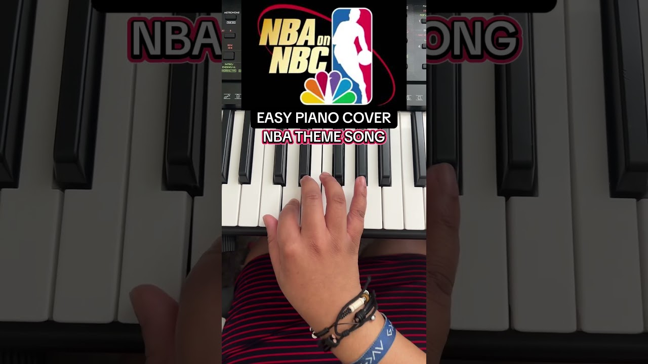 NBA THEME SONG🎹 #nbafinals #nba #nbc