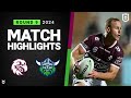 Nrl 2024  sea eagles v raiders  match highlights