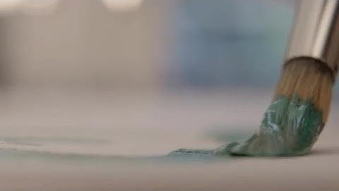 Close-up Shot Of A Paintbrush Stock Video