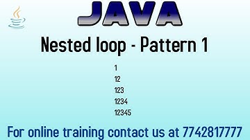 pattern program in java