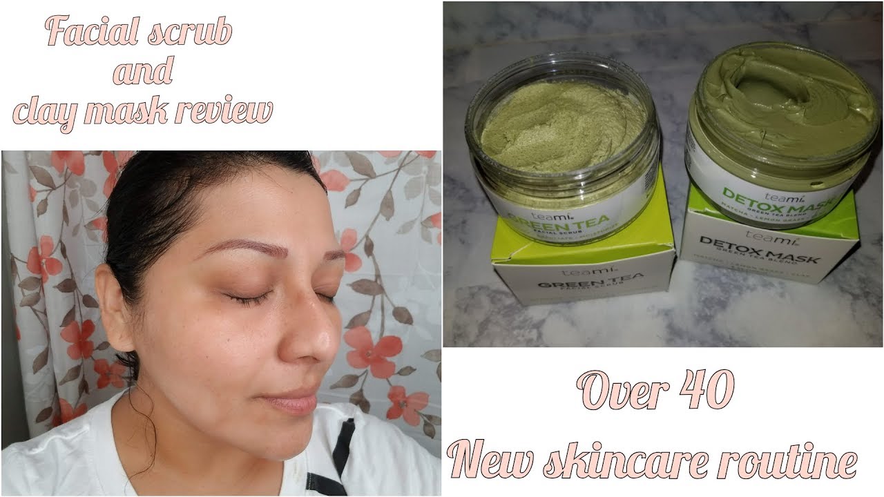facial scrub and face detox mask review 🏡 skin care over 40🏡 organic