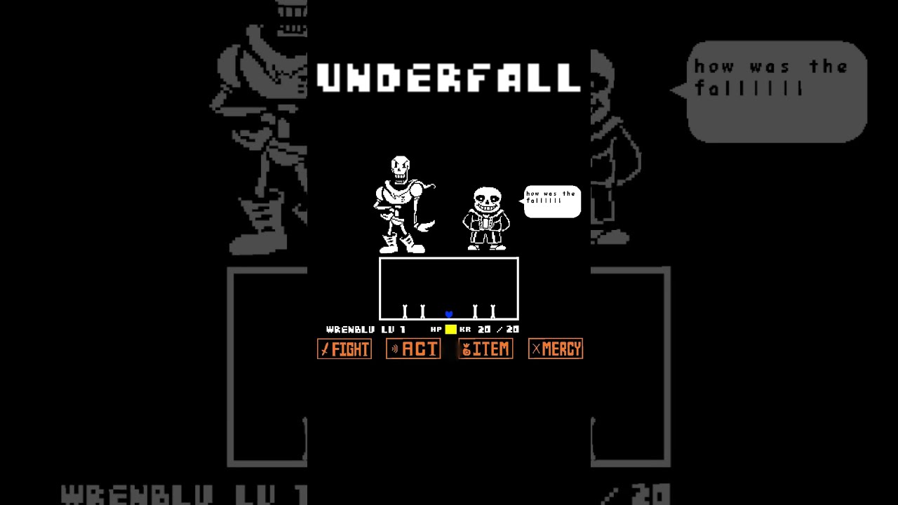 UnderFall How Was The Fall No Hit By HARDBRISK Howwasthefall Tothebones Undertale